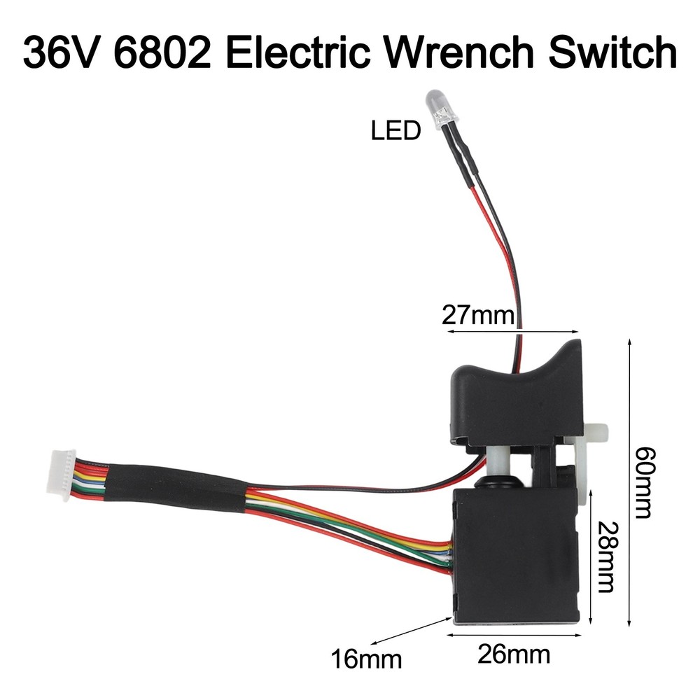 Trigger Switch Light 1pcs Cordless Electric Replace Trigger Switch 36V