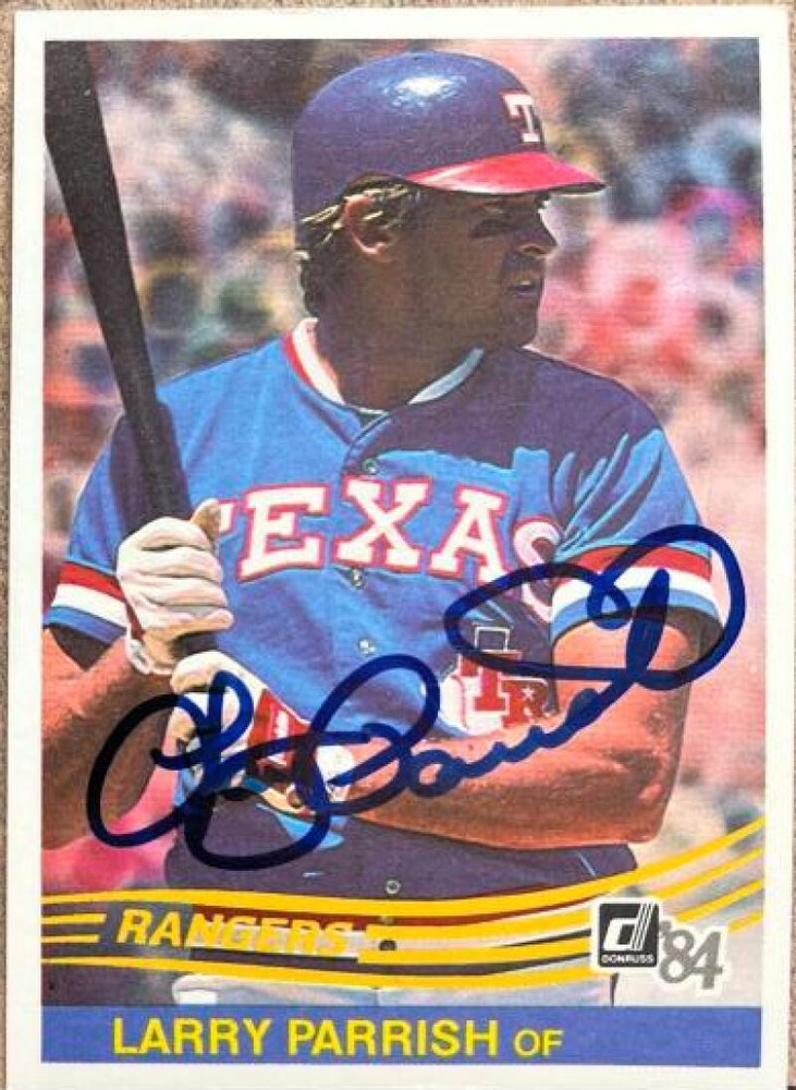 Larry Parrish Autographed 1984 Donruss #422