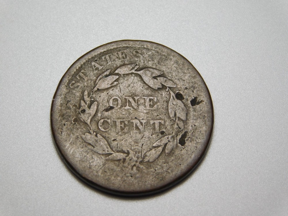 US COINS 1839 CORONET HEAD LARGE CENT
