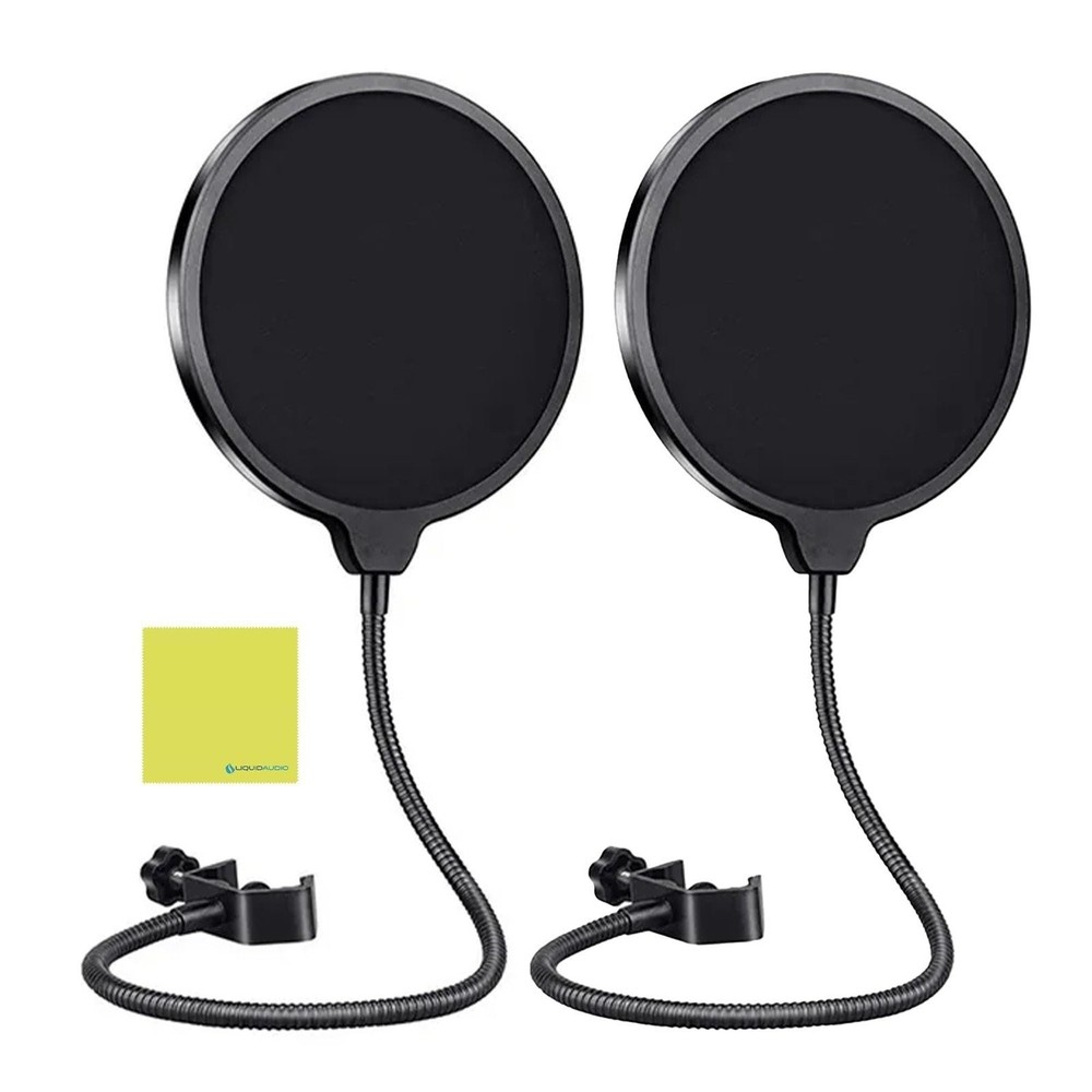 Liquid Audio Professional Microphone Pop Filter Mask Shield Bundle with...