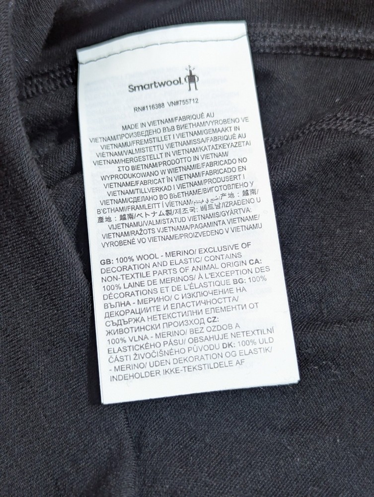 Smartwool Women's Classic Thermal Base Layer Bottoms Black Merino Wool Medium...