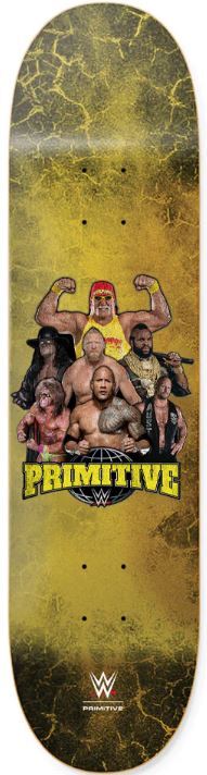 Primitive x WWE Mania 8.38 Skateboard Deck