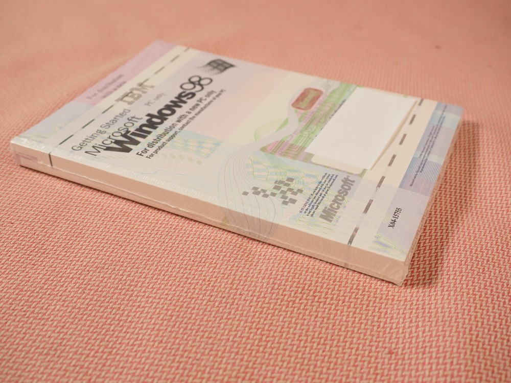 Microsoft Windows 98 Getting Started Book IBM SEALED X04-15755