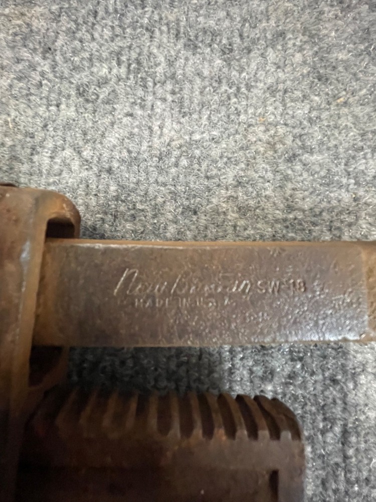 vintage New Britain pipe wrench