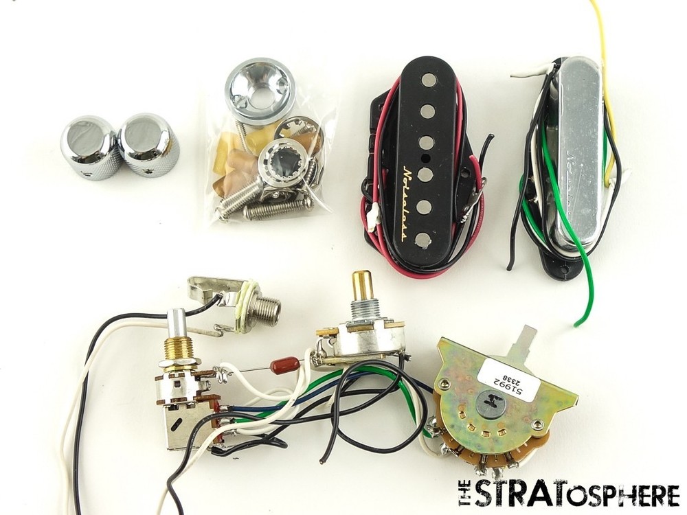 Fender Player II Modified Tele PICKUPS POTS KNOBS & SWITCH Noiseless!