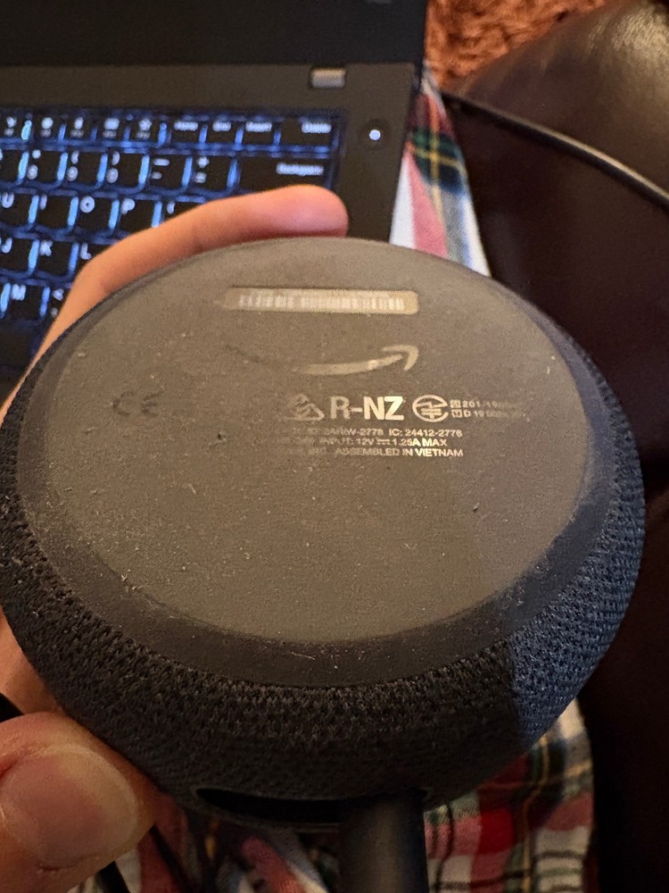 Amazon Echo Dot 3rd Gen Smart Speaker C76MP8 & Power Supply GP92NB