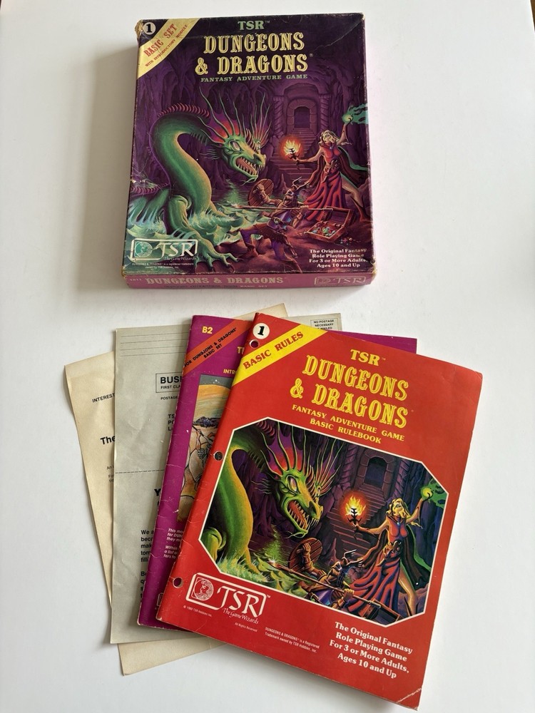 Dungeons and Dragons Basic Set TSR 1981