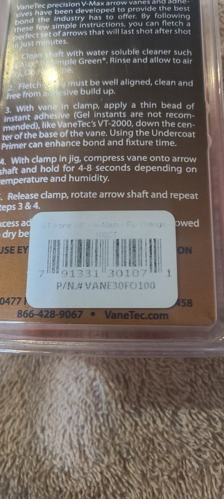 Vane Tech Fletchings