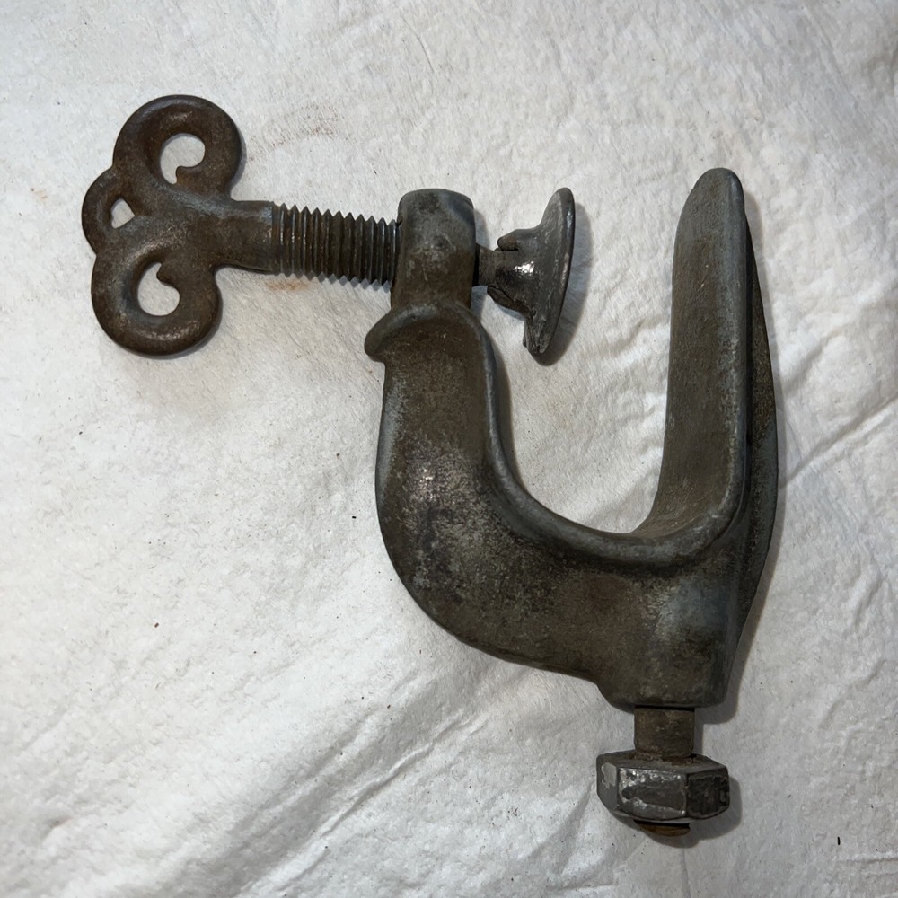 Vintage Table Bench Mount Clamp Bracket
