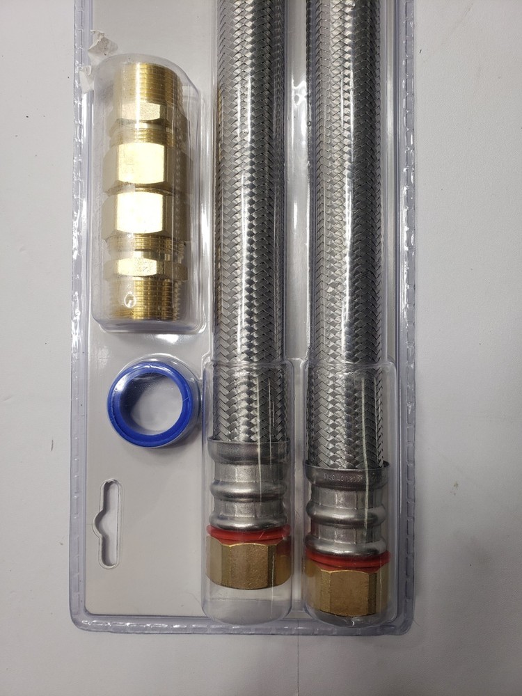 Everbilt Water Heater Electric Installation Kit Flexible Braid Water Connectors