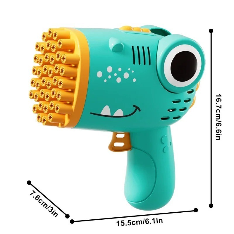 40 Hole Dinosaur Bubble Machine Children's Gift Continuous Bubble Making Wedding