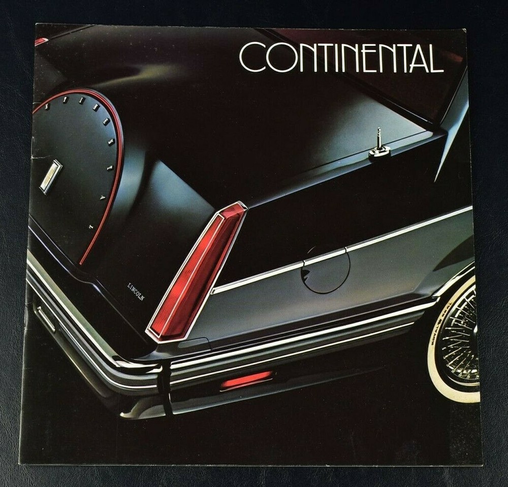 1982 LINCOLN CONTINENTAL SALES BROCHURE