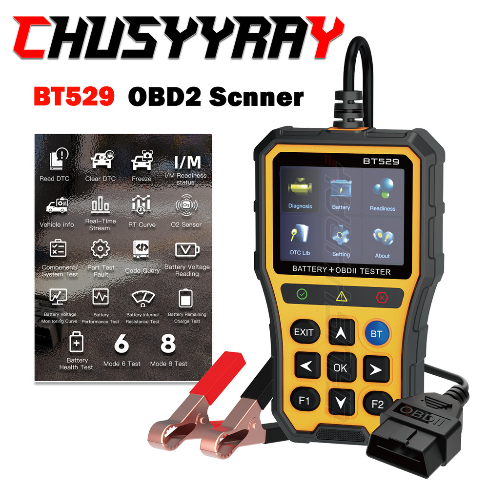CHUSYYRAY Car Diagnostic Tool OBD2 Scanner SRS ABS ENGINE AT Code Reader