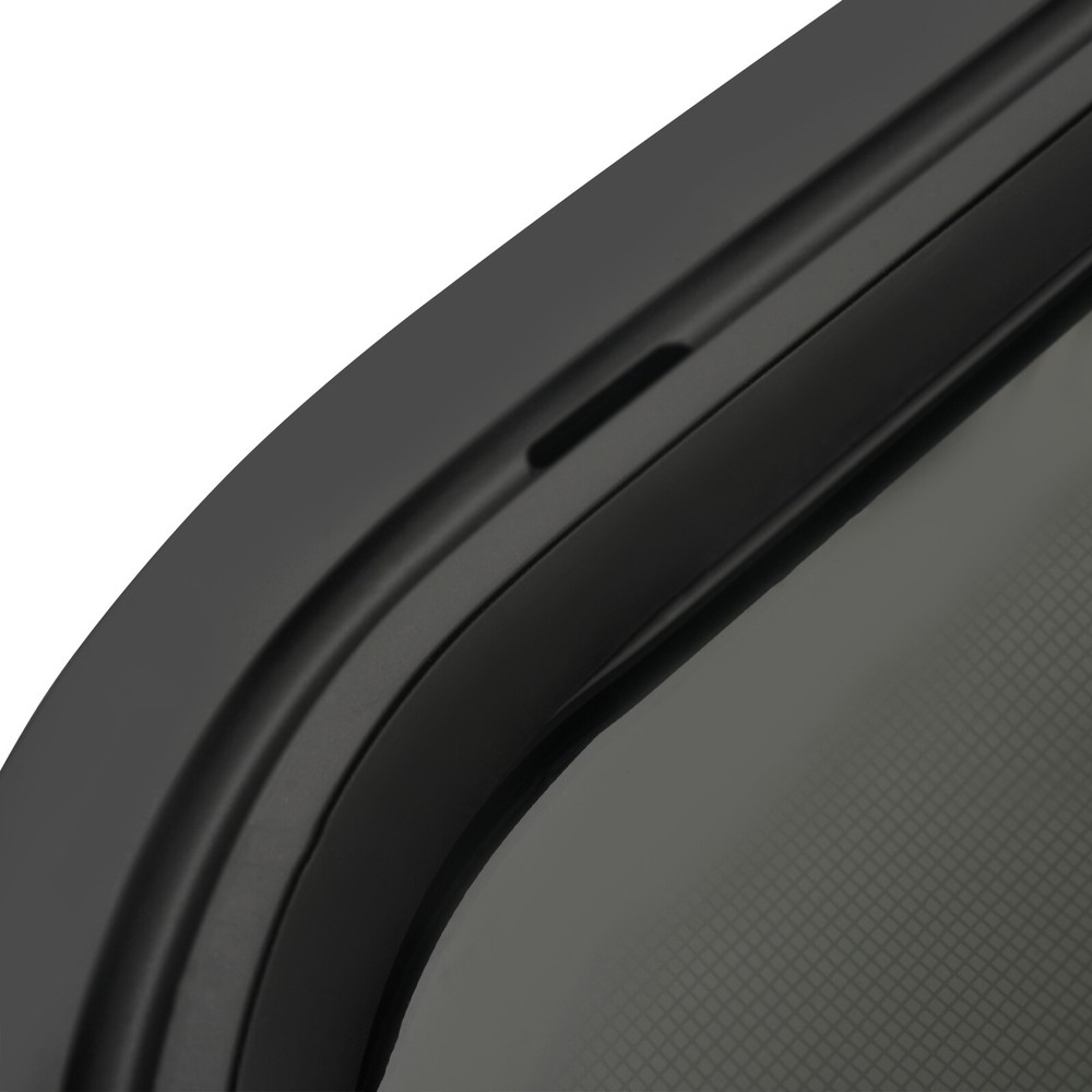 Horizontal Slide Black RV Window Replacement Includes Mounting Ring and Screen