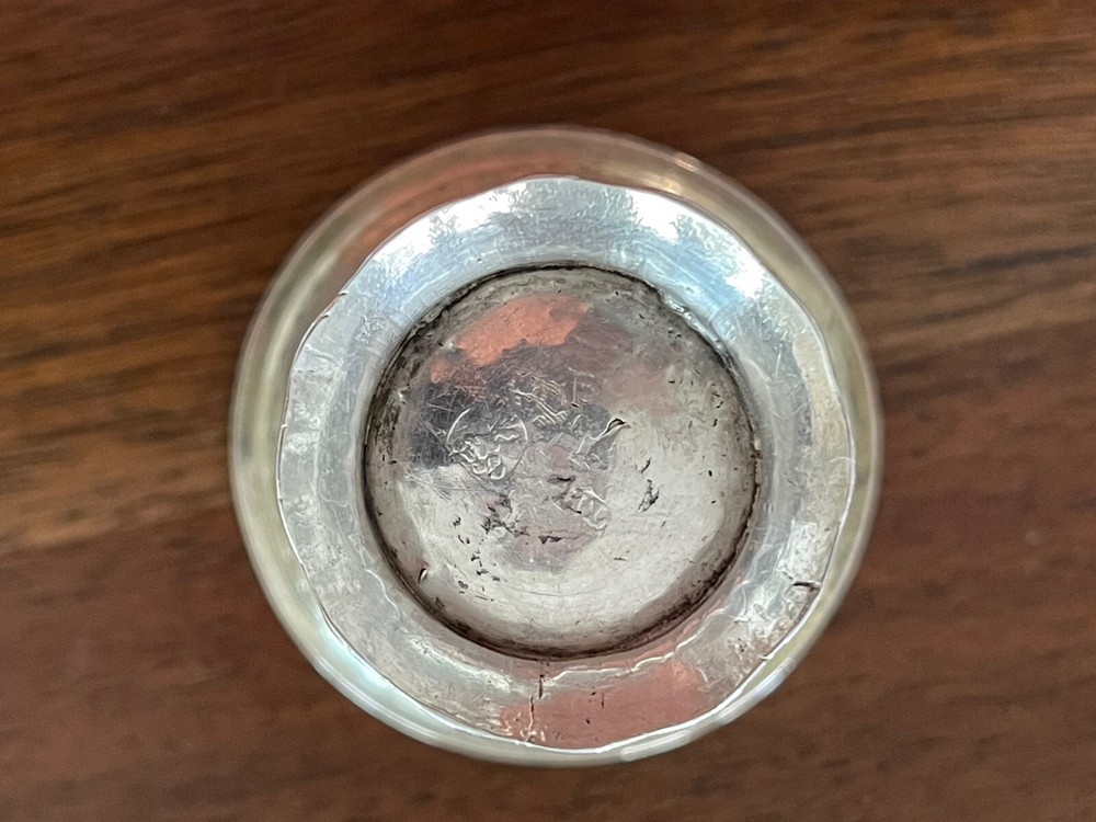 Rare Antique 18th Century Solid Silver Swedish Beaker Cup IL