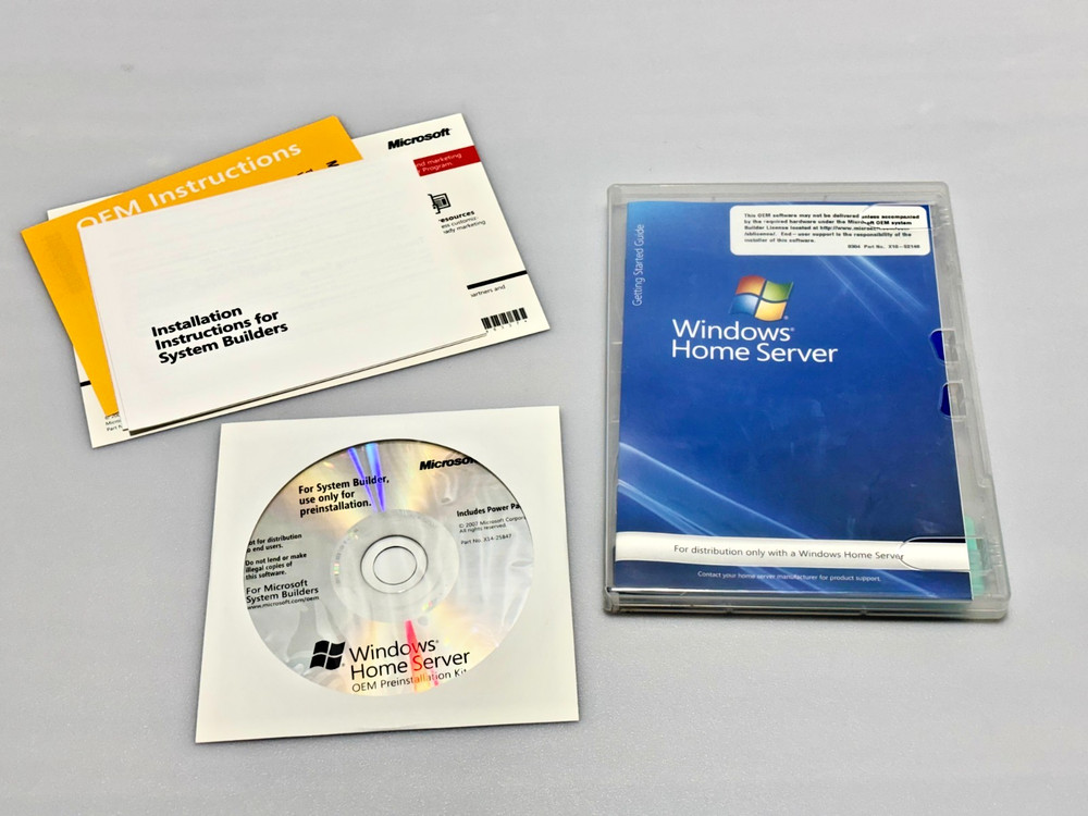 Microsoft Windows Home Server OEM System Builder Pack X10-63162