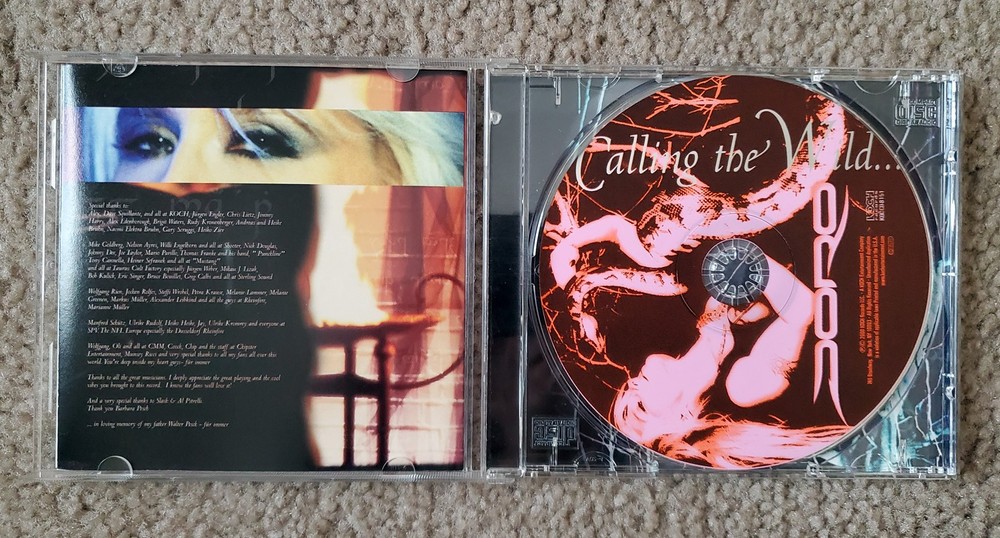 Doro Pesch Calling the Wild Autographed CD & Press Kit Write Up - (Warlock)