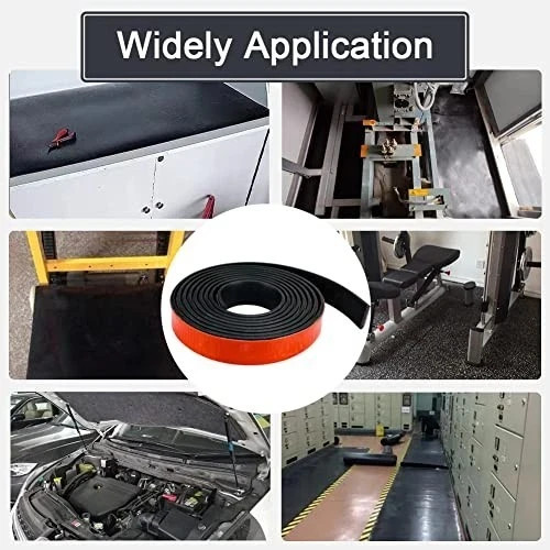Adhesive Rubber Strips with Adhesive Backing Self Stick Neoprene Solid Rubber.