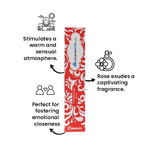 Romance Incense 8" 12 Sticks Pack: 1 Pack