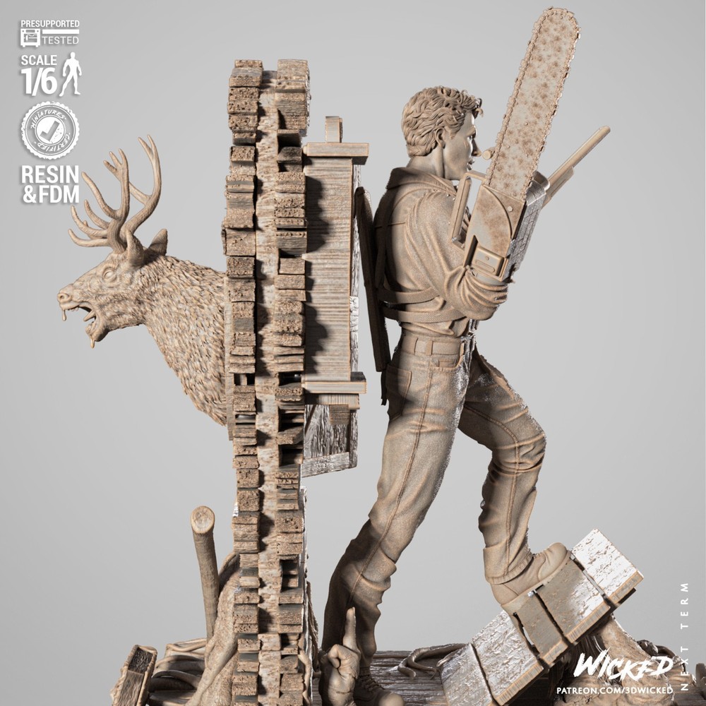 Ash Evil Dead Diorama model kit unassembled unpainted see Description