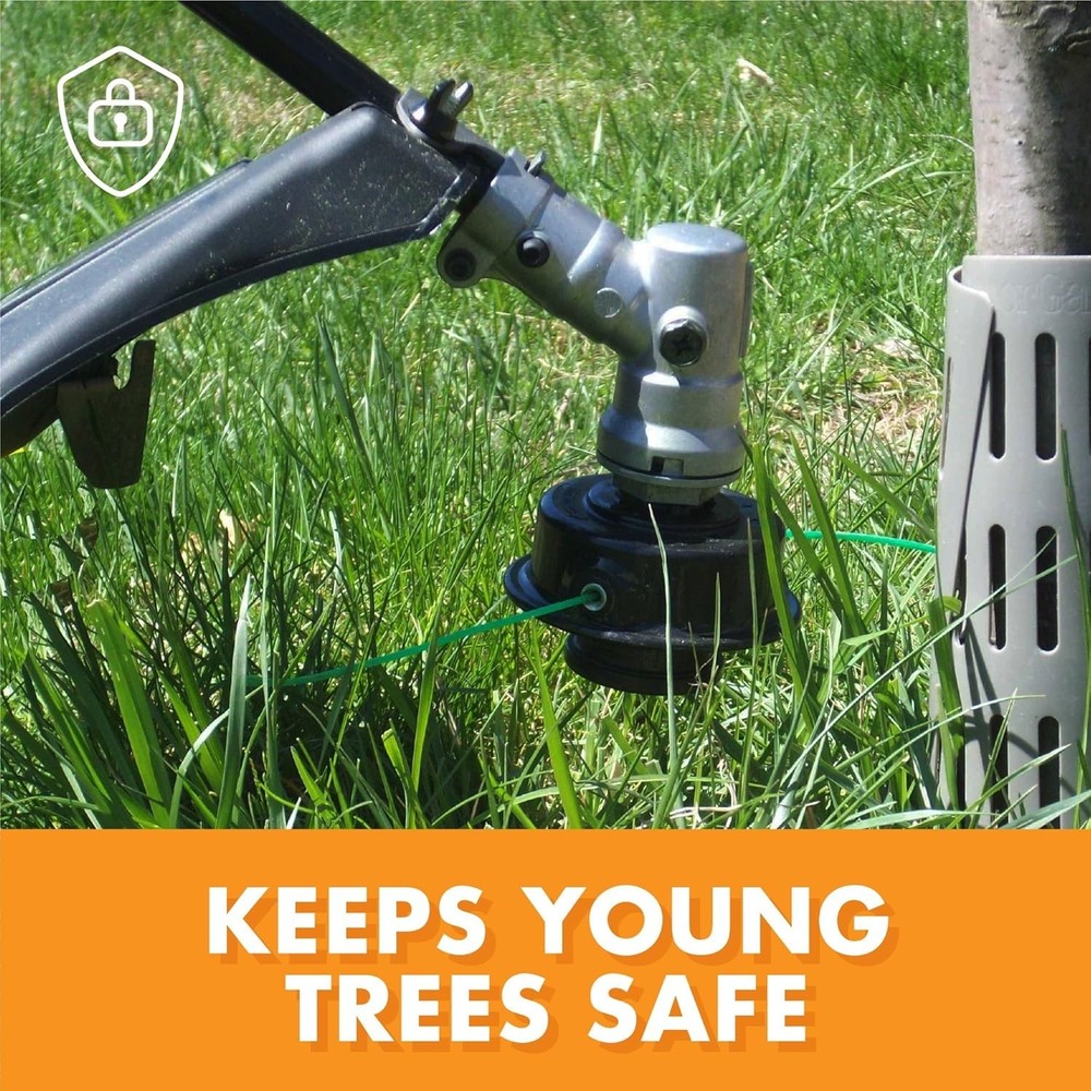 Tree Trunk Protectors Plastic 6 Count for Tree and Sapling Safety