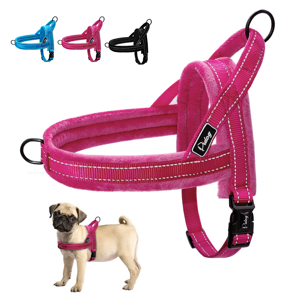 No Pull Dog Harness Reflective Nylon Strap Vest for Walking Small Medium Large
