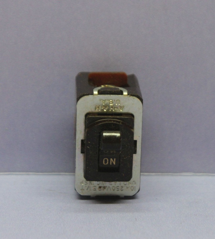 Vintage Despard Interchangeable Toggle Light Switch, Double-Pole DPST, Brown H&H