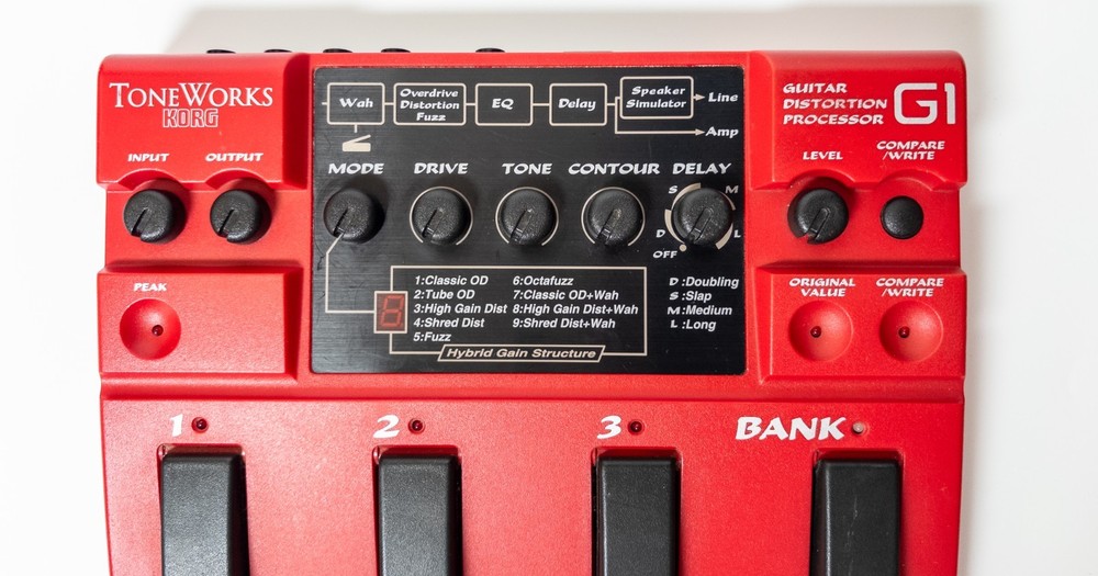 KORG Toneworks G1 Multi Effects Processor Tested Working Footswitch Issue