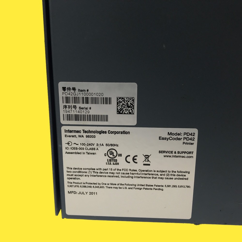 READ Intermec EasyCoder PD42 Thermal Label Printer #IS9468