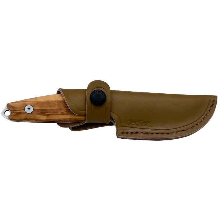 Dedfish McCrea Fixed Blade Knife w/ Leather Sheath