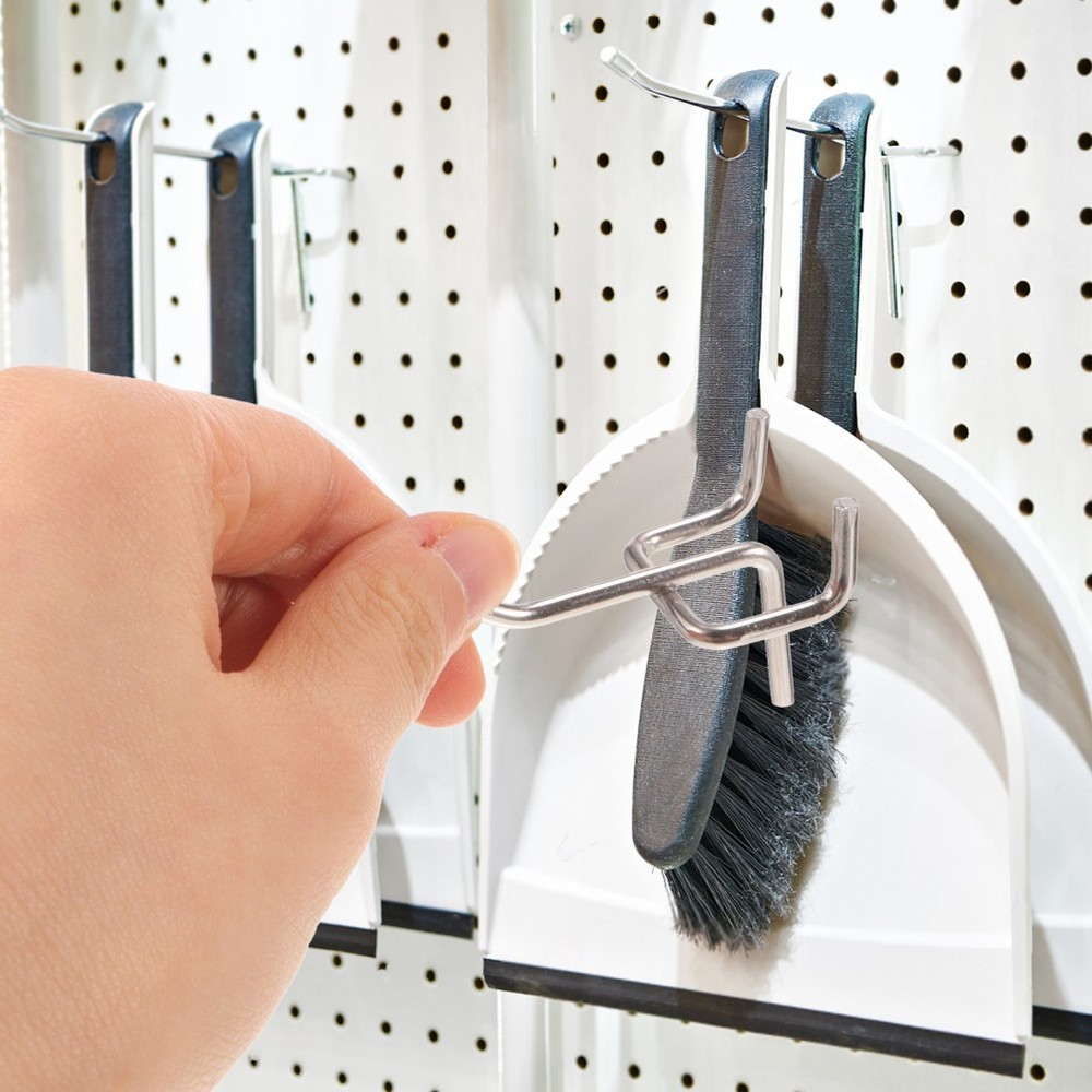 50 PCS Tool Hook Peg Board Organization Wall Organizer for Garage