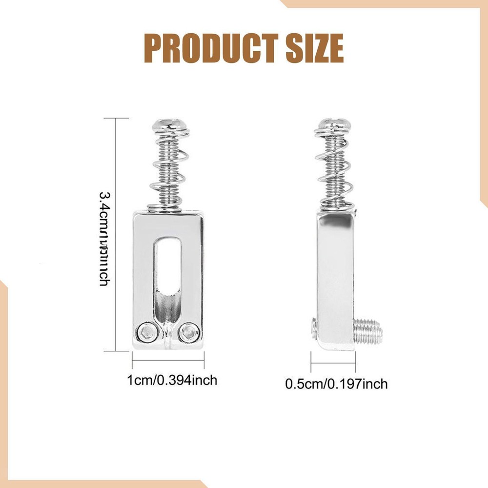 6Pcs Tremolo Bridge Saddles Structural Stability Components Professional