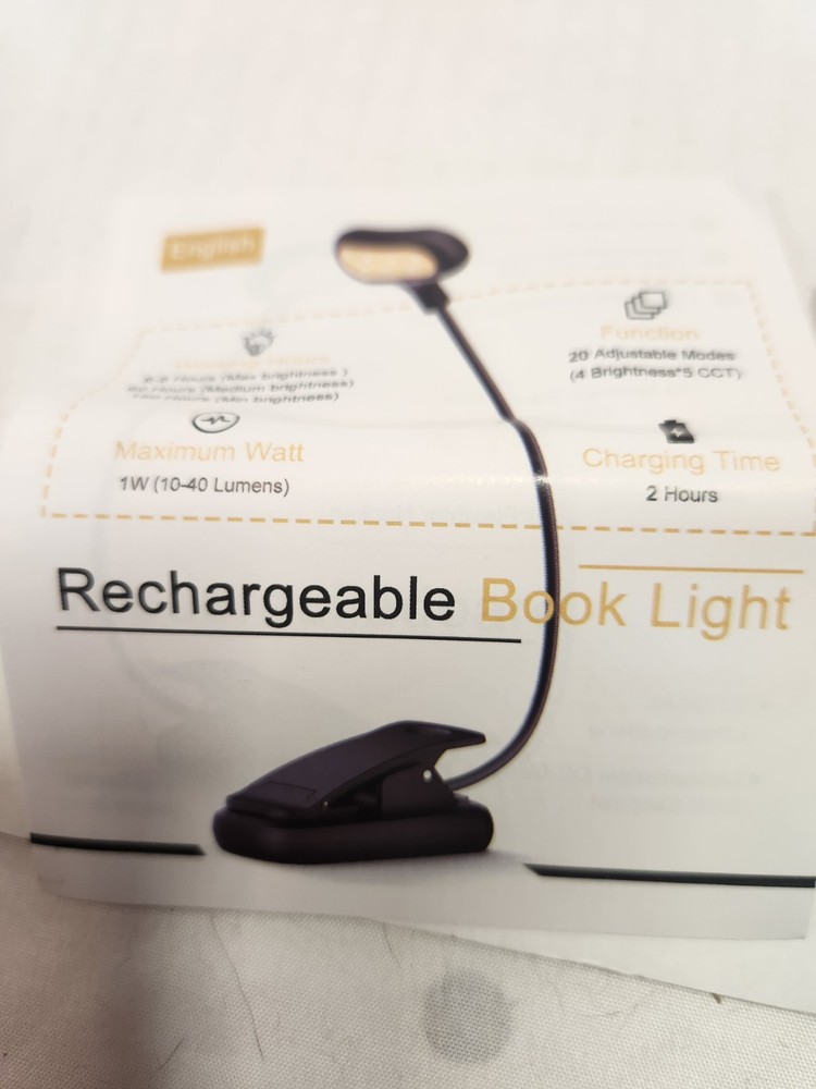 Rechargeable Book Clip Light