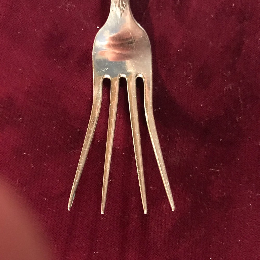 Vintage German 800 Silver Lettuce Serving Fork