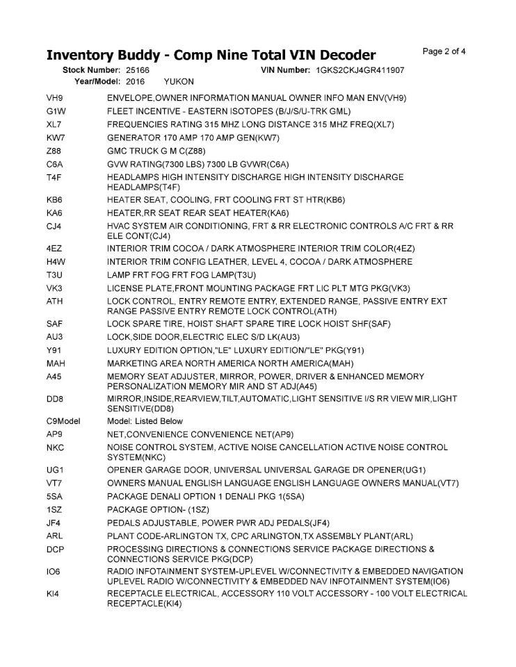 YUKON 2016 Jack 1550862