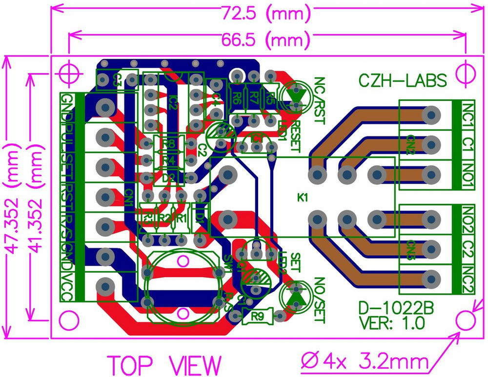 Panel Mount Momentary Switch - Latching DP Pulse Signal Control