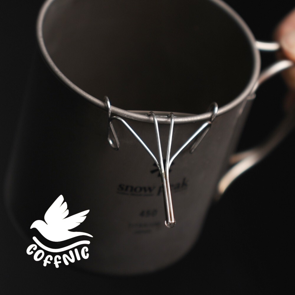 COFFNIC SET(Wire Spout, Leather Strap, Wood table top)