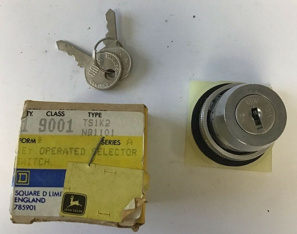 SQUARE D TS1K3 NQ1101 KEY OPERATED SELECTOR SWITCH SER.A