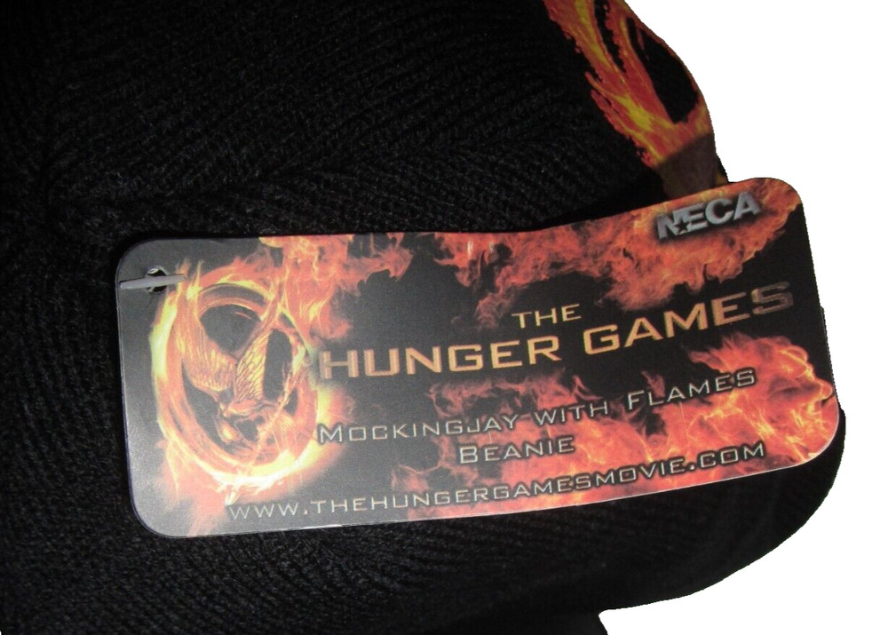 NECA Hunger Games Mockingjay with Flames Beanie Hat 2012 New with Tags