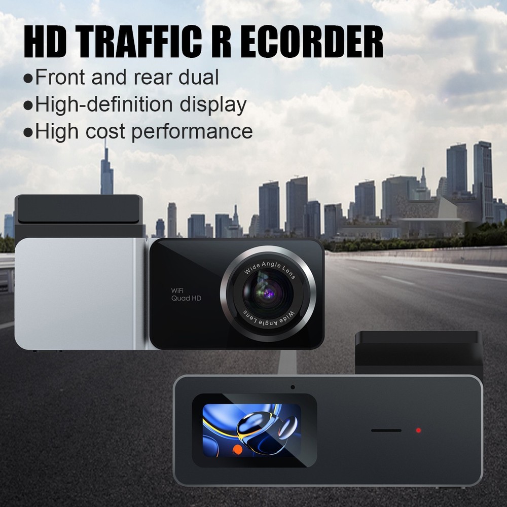 4K GPS Dash Cam WiFi Night Vision 170° Wide Angle Dashboard Camera w/APP Control