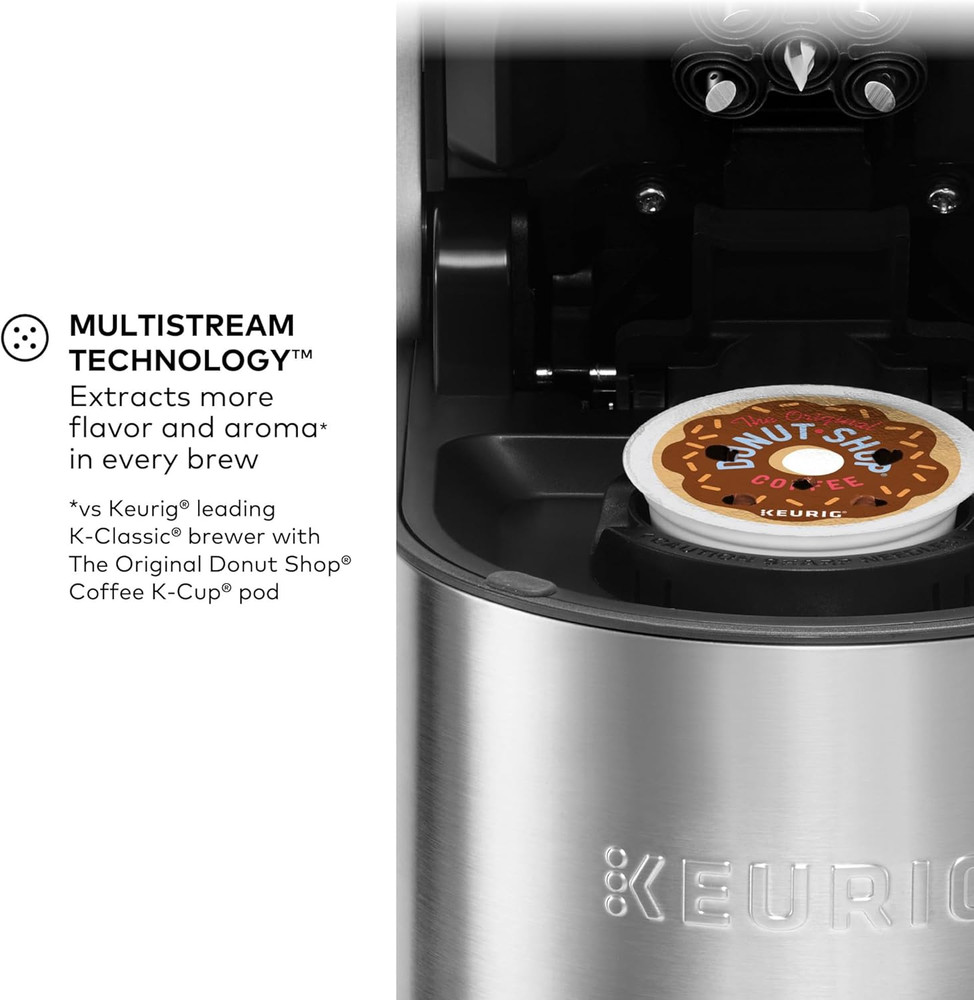 K-Supreme plus Single Serve K-Cup Pod Coffee Maker, Multistream Technology, Cust