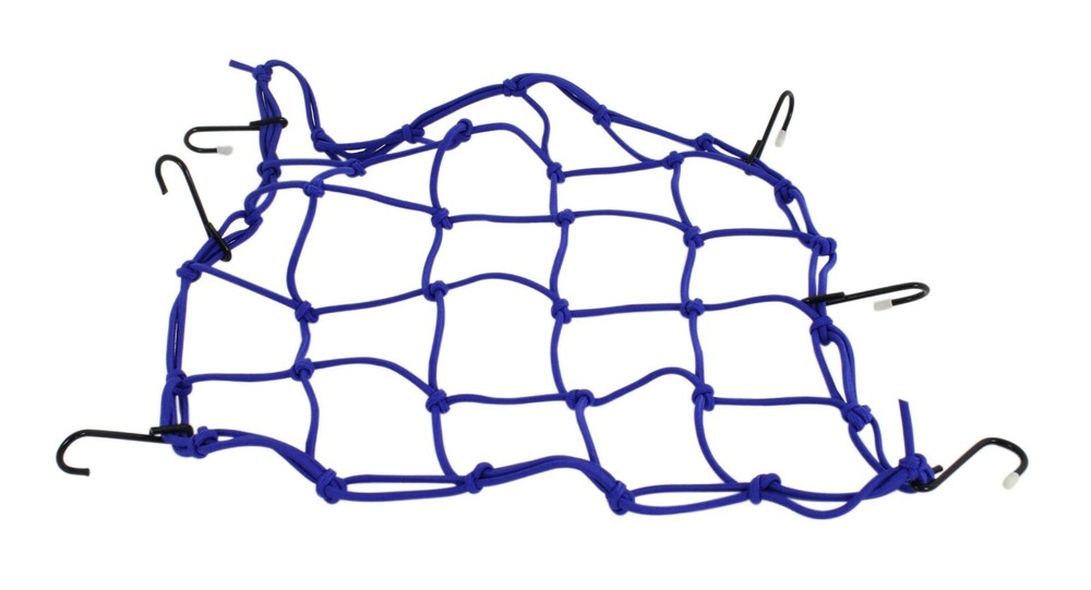 Helmet Net - Blue 6 Hook - 15" x 15" NEW!