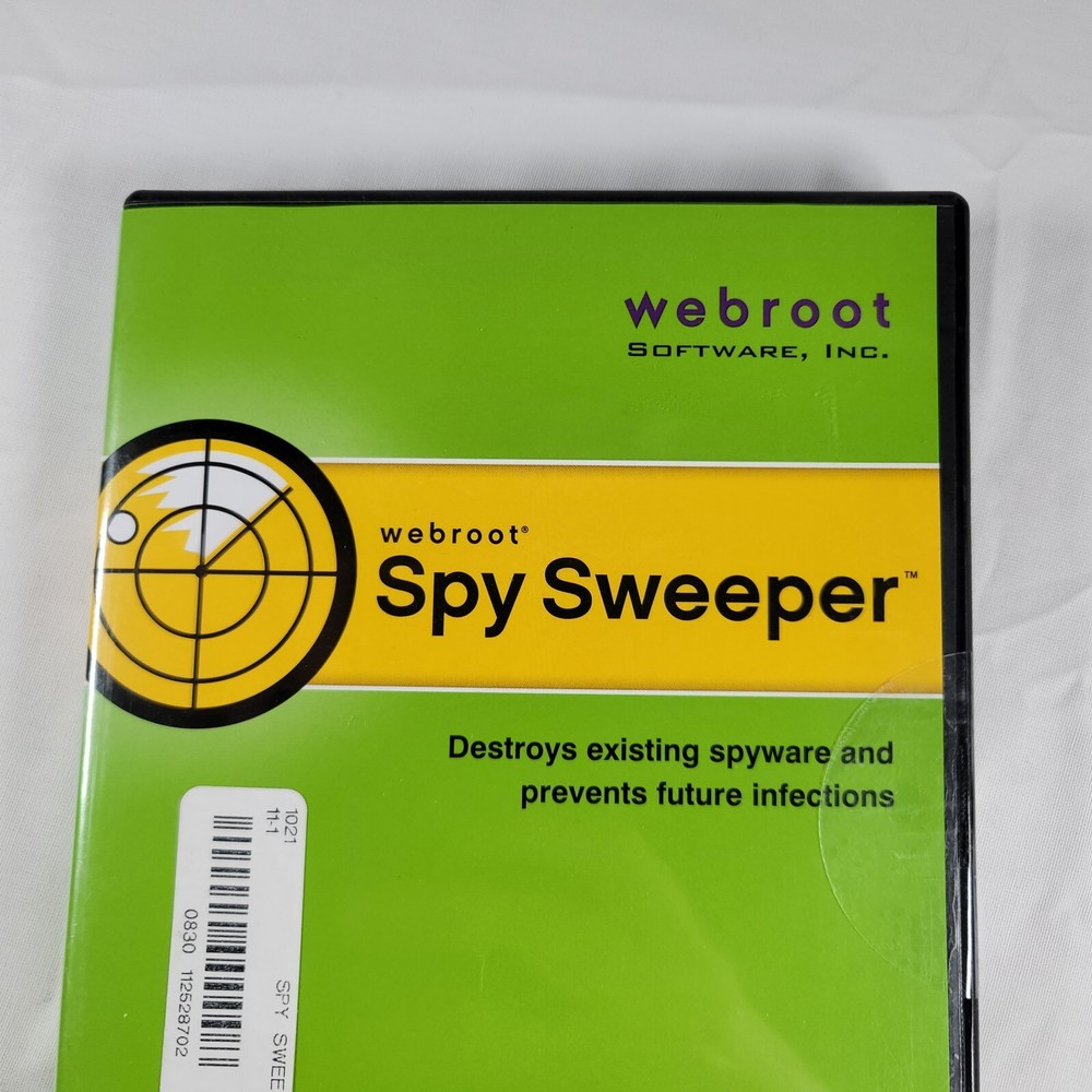 Webroot Spy Sweeper Windows Vista, XP 2003-2008 Software single PC Untested