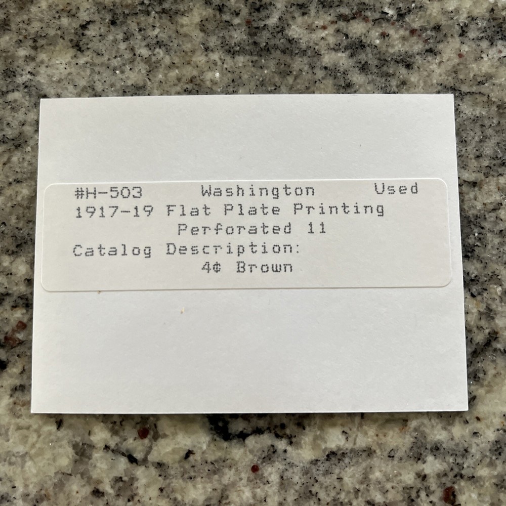 SC#503 - 4c George Washington Used Perf 11 A6