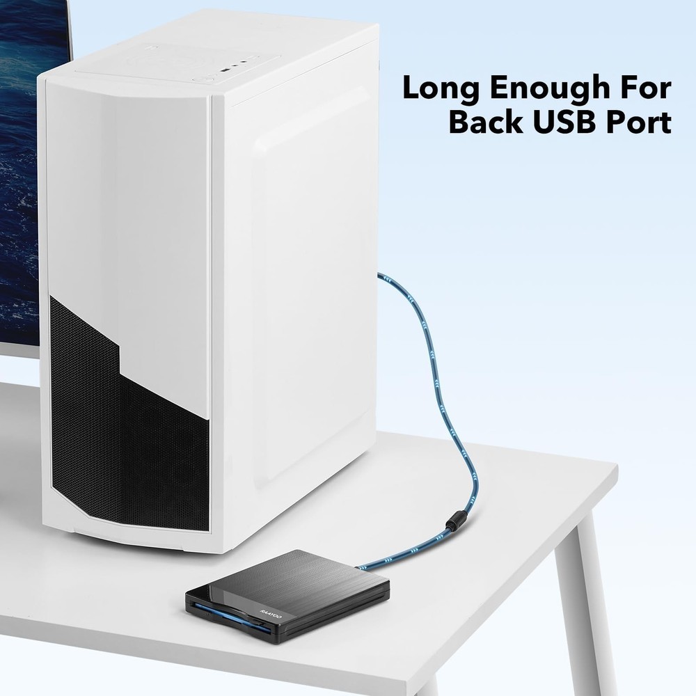Floppy Disk Reader 3.5 inch USB A/C Floppy Disk Drive for PC Laptop Computer ...