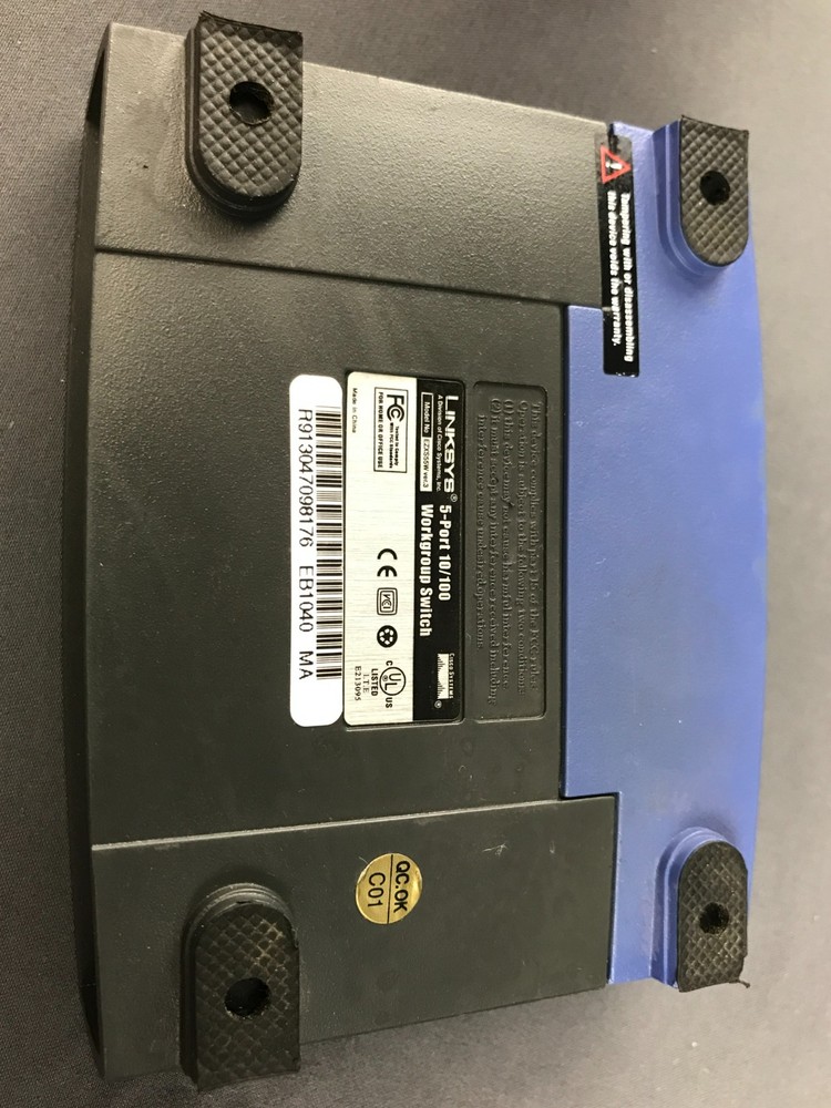 Linksys EtherFast EZXS55W 5-Port Workgroup Switch Hub Cisco Systems