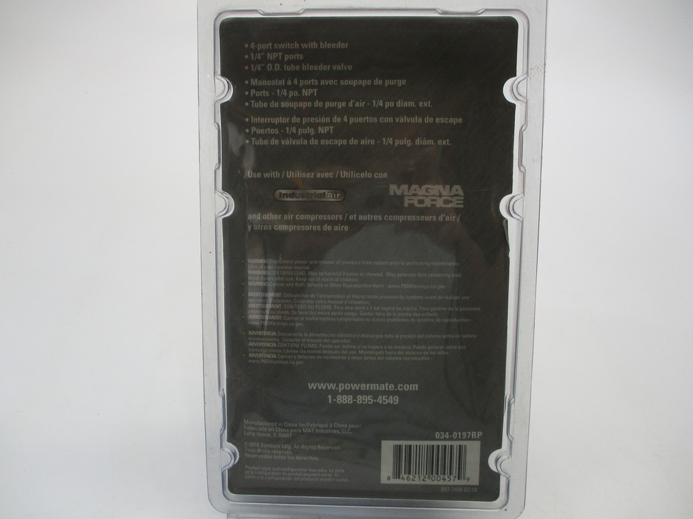 POWERMAATE 034-0197RP PRESSURE SWITCH NSMP