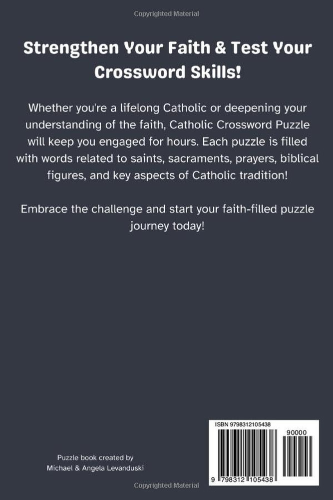 Catholic Crossword Puzzle