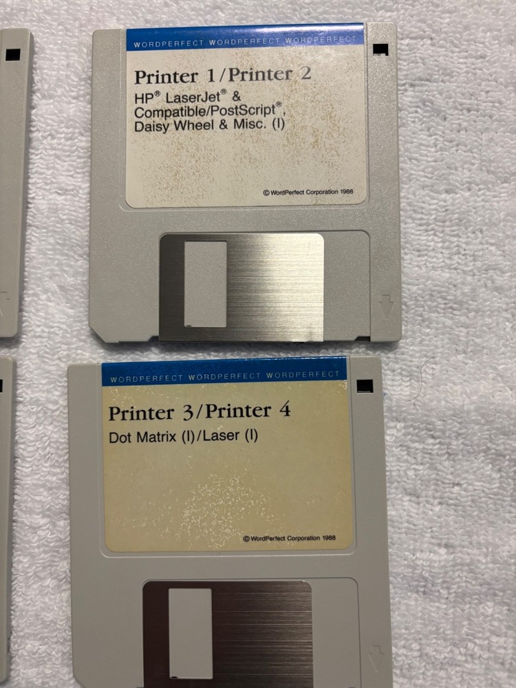 WordPerfect for MS-DOS, 6 Disk Set