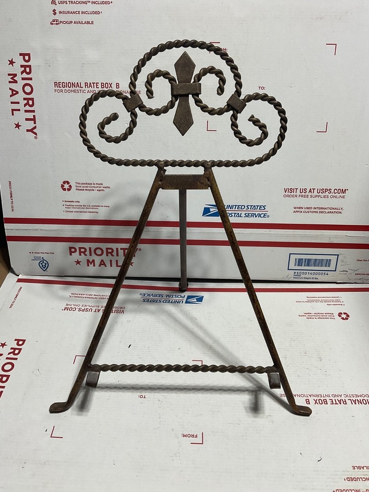 Vintage Iron Easel Stand